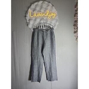 100% Linen Slacks Womens 8P 28 x 28 Office Formal Party Career Holiday Chic